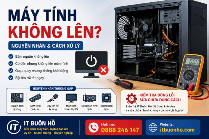 Máy Tính Không Lên: Nguyên Nhân & Cách Khắc Phục Nhanh