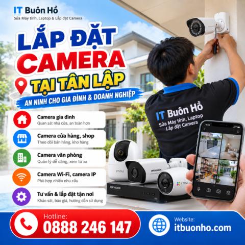 Lắp đặt camera tại Tân Lập